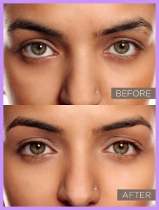 Before and After Threading Eye Brows 