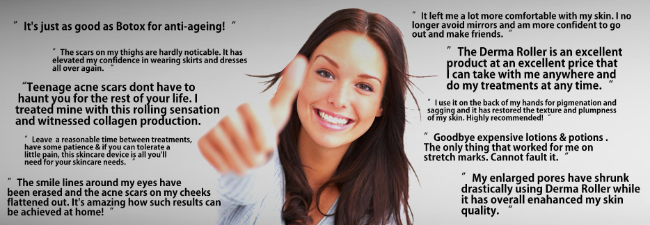 derma roller customer feedback testimonial