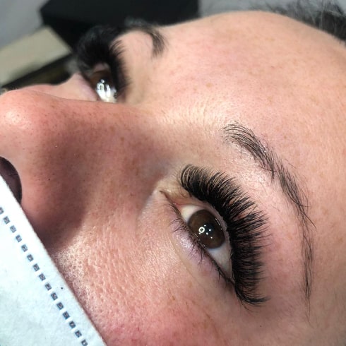 eyelash extensions after