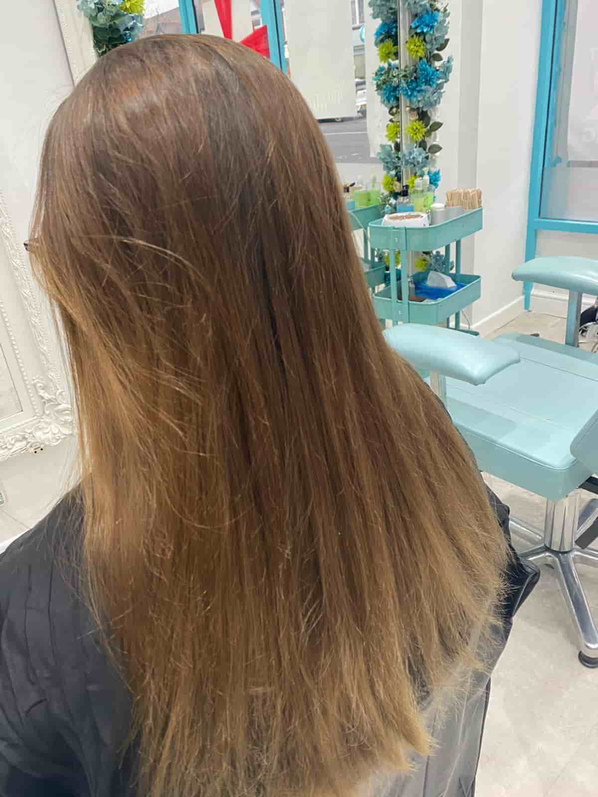 hair before balayage