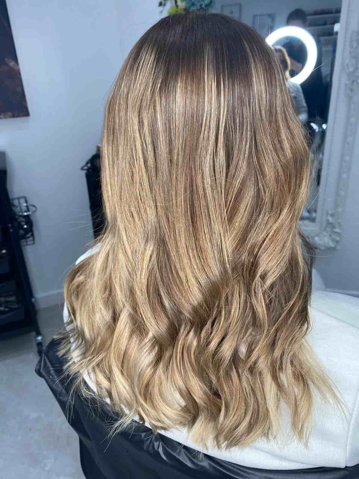 hair after balayage