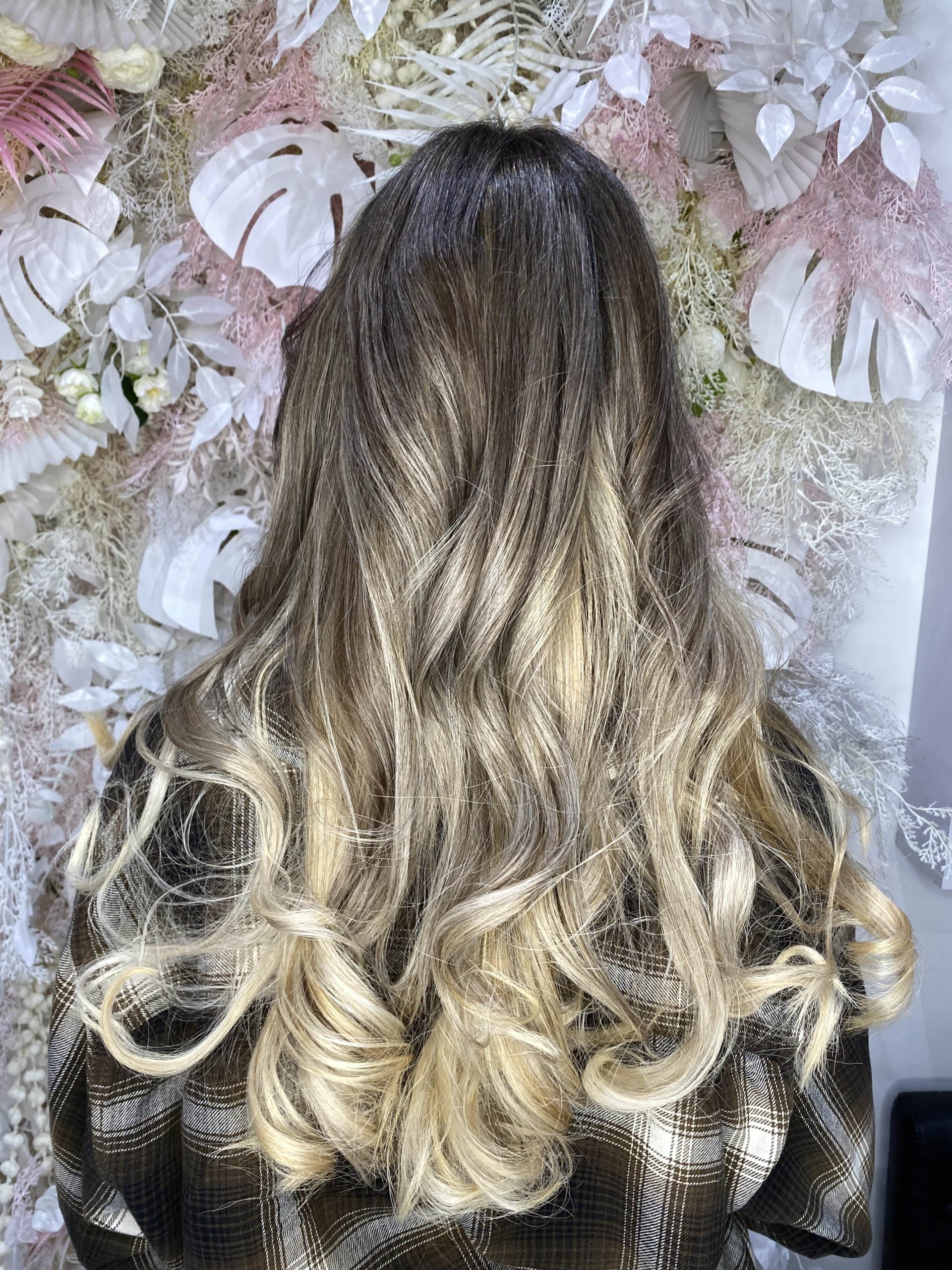 hair after balayage